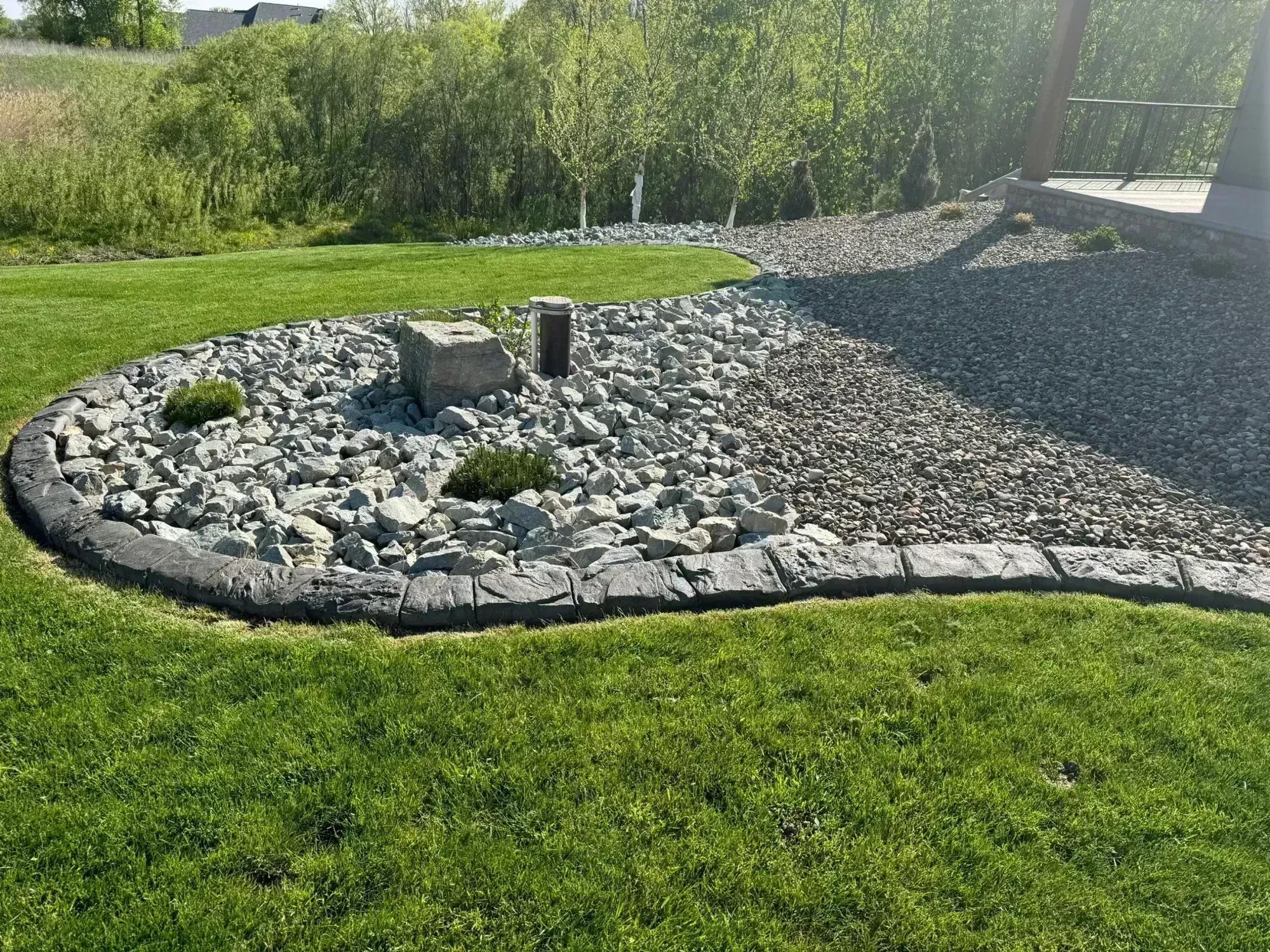 Concrete curbing across Northwoods Wisconsin Concrete curbing across Northwoods Wisconsin