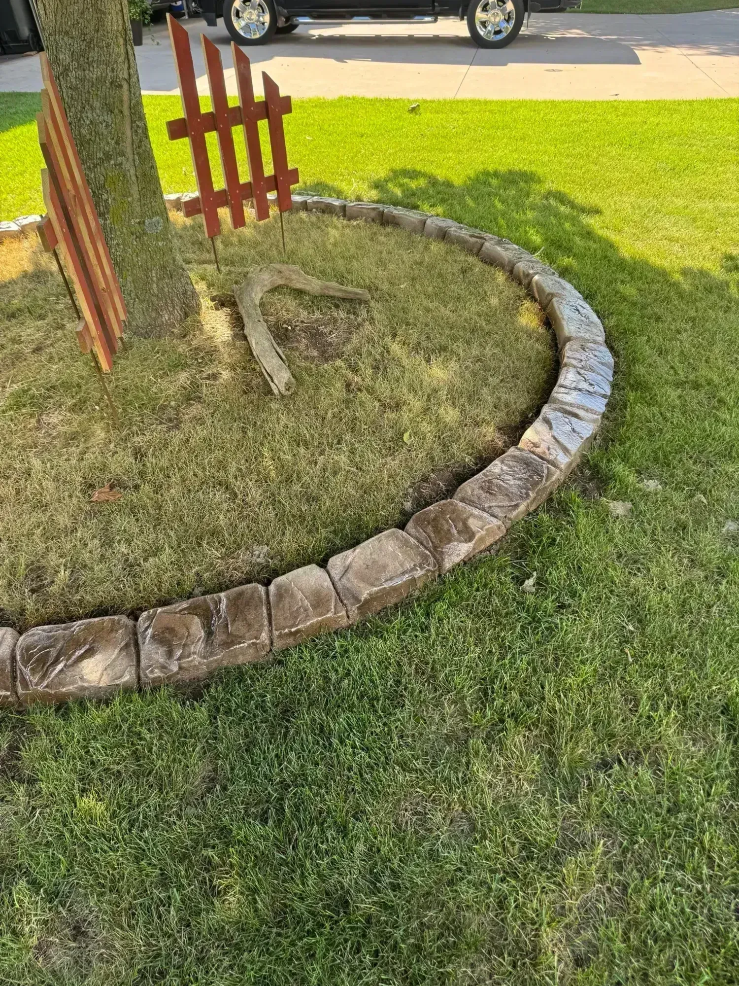 Professional straight curbing installation